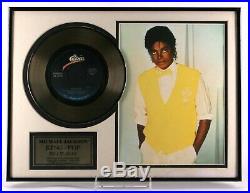 Michael Jackson Billie Jean 24kt Gold Record Award Only 2500 Made