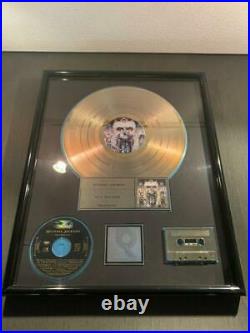 Michael Jackson Gold Disc Dangerous RIAA Record Award Memorabilia Album 8334AK