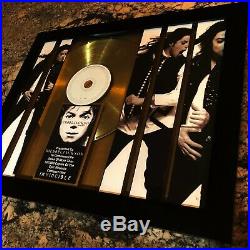 Michael Jackson INVINCIBLE Gold Record Music Award Album Disc