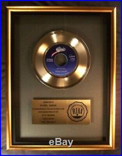 Michael Jackson Off The Wall 45 Gold RIAA Record Award Epic Records To Michael