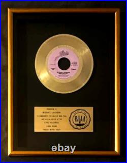 Michael Jackson Rock With You 45 Gold RIAA Record Award Michael Jackson SALE Michael Jackson Rock With You 45 Gold RIAA Record Award Michael Jackson SALE