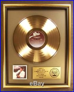 Michael Jackson Thriller LP Gold RIAA Record Award Epic Records To Michael