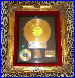 Mick Jagger Signed RIAA Gold Record Award Rolling Stones Exile on Main St Album