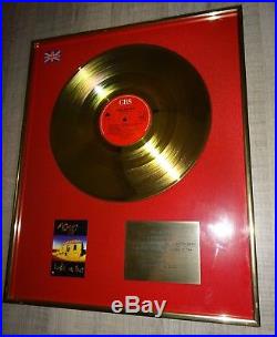 Midnight Oil Gold Record Award Disc Presentation No Riaa No Bpi Uk Diesel & Dust