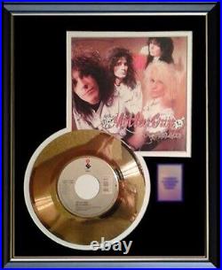 Motley Crue Dr. Feelgood 45 RPM Gold Record Non Riaa Award Rare Motley Crue Dr. Feelgood 45 RPM Gold Record Non Riaa Award Rare