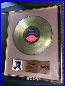 Motley Crue Mick Mars Canadian Gold Record Award- Too Fast For Love 1985