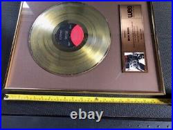 Motley Crue Mick Mars Canadian Gold Record Award- Too Fast For Love 1985