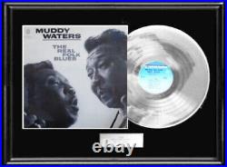 Muddy Watersn Real Folk Blues White Gold Platinum Record Lp Rare Non Riaa Award