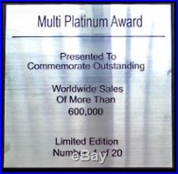 Muse Simulation Theory Multi (gold) CD Platinum Disc Lp Vinyl Record Award