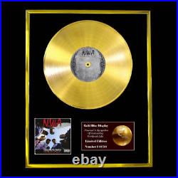 N. W. A. Straight Outta Compton CD Gold Disc Record Award Display Vinyl Lp