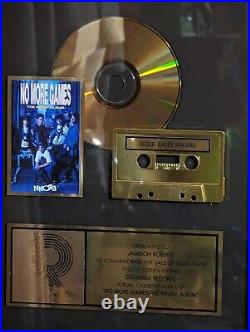 NEW KIDS ON THE BLOCK NO MORE GAMES GOLD RECORD RIAA AWARD RARE! Tape CD 90S