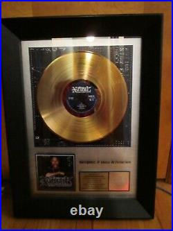 NICE! ORIGINAL XZIBIT Gold Record Award RIAA hip hop rap R&B