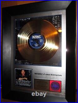 NICE! ORIGINAL XZIBIT Gold Record Award RIAA hip hop rap R&B