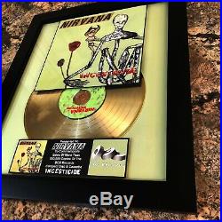 NIRVANA Incesticide Gold Record Music Award Album Disc Kurt Cobain