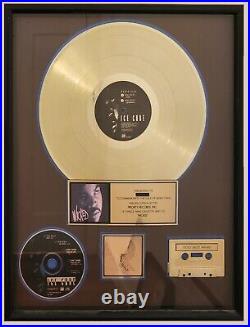 NWA Ice Cube Wicked Single (Predator)RIAA Record Award Certified Gold