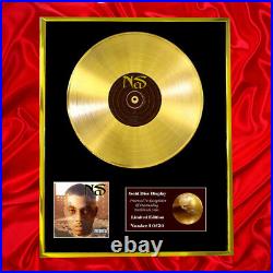 Nas It Was Written CD Gold Disc Vinyl Record Award Display Lp