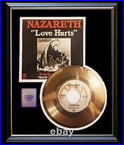 Nazareth Love Hurts 45 RPM Gold Record Non Riaa Award Rare