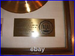 Neil Diamond Rare Riaa White Matte 1971 Gold Record Award Stones I Am I Said
