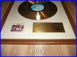 Neil Diamond Rare Riaa White Matte 1971 Gold Record Award Stones I Am I Said