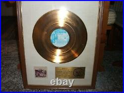 Neil Diamond Rare Riaa White Matte 1971 Gold Record Award Stones I Am I Said