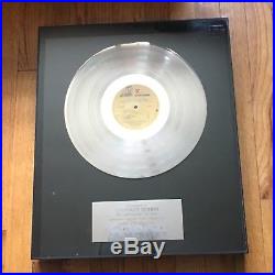 Neil Young GOLD RECORD ALBUM AWARD Rare in house Rust Never Sleeps