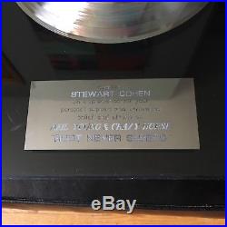 Neil Young GOLD RECORD ALBUM AWARD Rare in house Rust Never Sleeps