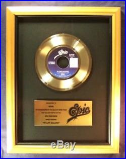 Nena 99 Luft Ballons Balloons 45 Gold Non RIAA Record Award By Epic Records