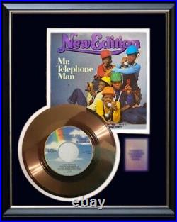 New Edition Mr. Telephone Man Gold Record 45 RPM Non Riaa Award Rare