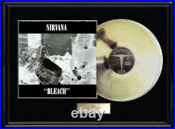 Nirvana Bleach White Gold Silver Platinum Toned Record Lp Album Non Riaa Award