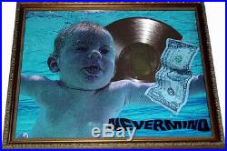 Nirvana Gold Record Award Nevermind Display non-Riaa cd lp AFTAL
