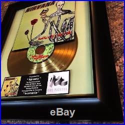 Nirvana Incesticide Gold Record Disc Album Music Award MTV RIAA Kurt Cobain