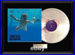 Nirvana Nevermind White Gold Platinum Record Lp Non Riaa Award Rare