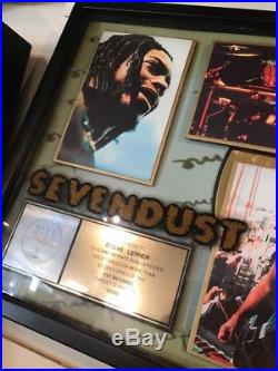 OFFICIAL SEVENDUST RIAA Gold Record Award CD Display FRAMED Free SH