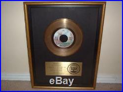 OHIO PLAYERS RIAA GOLD RECORD AWARD 45 LOVE ROLLERCOASTER Pres to BAND MEMBER