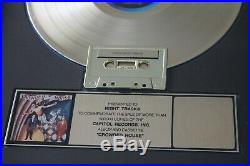 ORIGINAL CROWDED HOUSE Band GOLD RECORD Award VINYL & TAPE for 500k records sold