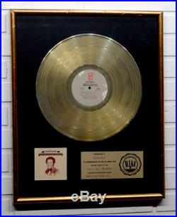 ORIGINAL Vintage WHEN YOU HEAR LOU RAWLS Authentic Framed RIAA GOLD RECORD AWARD