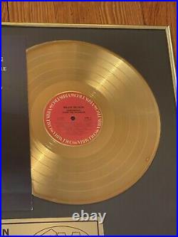 ORIGINAL Willie Nelson Gold Record Music Award 1981 Somewhere Over the Rainbow