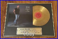 ORIGINAL Willie Nelson Gold Record Music Award 1981 Somewhere Over the Rainbow