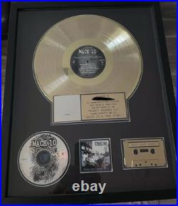 Official Mack 10 RIAA Gold Record Award presented to famous Rapper Official Mack 10 RIAA Gold Record Award presented to famous Rapper