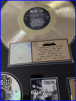 Official Mack 10 RIAA Gold Record Award presented to famous Rapper Official Mack 10 RIAA Gold Record Award presented to famous Rapper