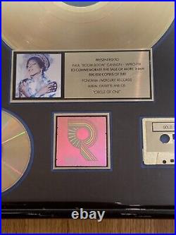 Oleta Adams Circle of One. RIAA Hologram Gold Sales Award. Fontana Records