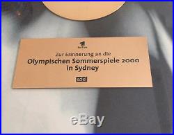 Olympia Gold Award Goldene Schallplatte Olympische Spiele Sydney 2000 ARD EDEL