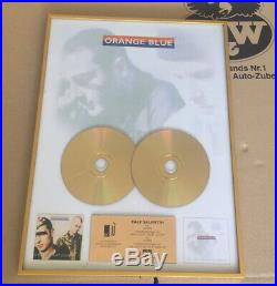 Orange Blue Gold Award goldene Schallplatte She´s got that light In love with