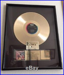 Original 1986 Crowded House Gold Record Sales Award RIAA Split Enz