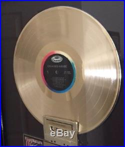 Original 1986 Crowded House Gold Record Sales Award RIAA Split Enz