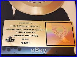 Original RIAA Gold Record Award Shakespears Sister Stay (BANANARAMA Members)