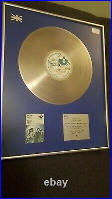 Original rare Be Bop DeLuxe 1977 silver platinum gold record disc Bpi award rock