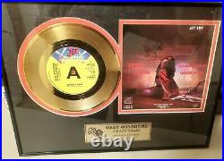 Ozzy Osbourne Crazy Train 24kt Gold 45 Record Ltd Edition Display Award