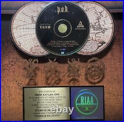 P. O. D. Band Payable on Death Certified RIAA Gold Record Award 1 000 000 Sold