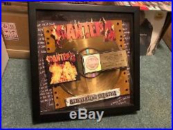 PANTERA Reinventing the Steel RIAA Gold Record Award Dimebag Darrell Vinnie Paul